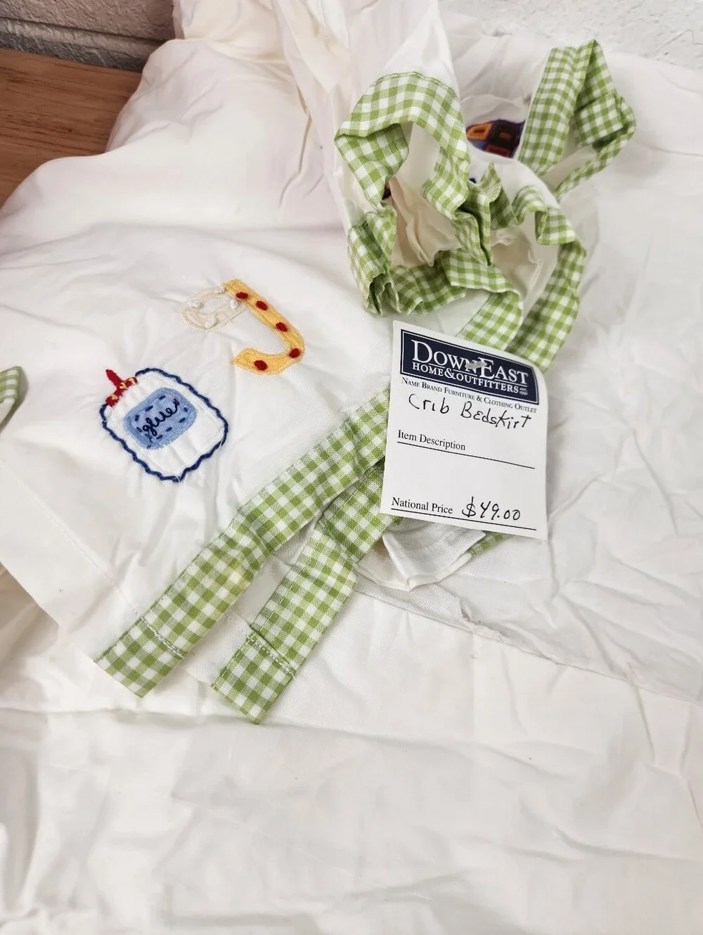 Pottery Barn Kids Alphabet Crib Bed Skirt 28